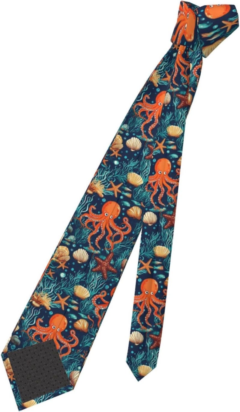 Yilad Tie for Men and Boy Novelty Fun Full Print Men's Necktie Skinny Fashion Narrow Wide - Image 4